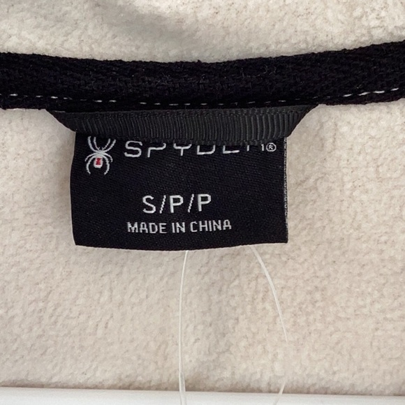 Spyder NWT Women’s MoonBeam Small Zip Up Hooded Jacket Coat Light Cream - Picture 6 of 9